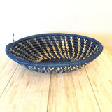 Handwoven Raffia Basket, oval