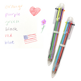 Multicolor Throwback Pens, set of 2