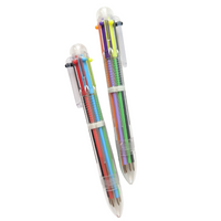 Multicolor Throwback Pens, set of 2