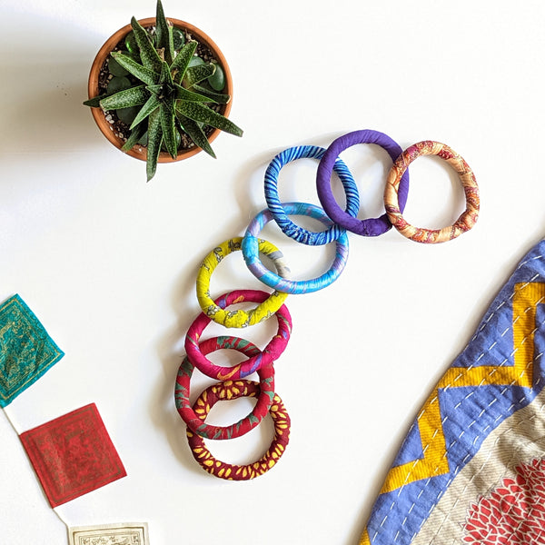 Silk Sari-wrapped Bracelet