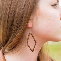 Wooden Geometric Earrings