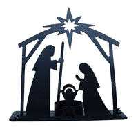Metal Tealight Nativity Scene