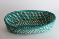 Handwoven Raffia Basket, oval